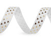 Grosgrain ribbon heart, width 15 mm