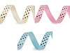 Grosgrain ribbon heart, width 15 mm
