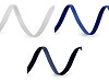 Velvet ribbon width 7 mm