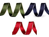Satin ribbon with lurex edge and wire, width 24 mm