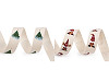 Nastro in cotone, larghezza: 15 mm, motivo: Natale