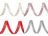 Christmas grosgrain ribbon snowflakes width 10 mm