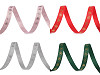Christmas grosgrain ribbon snowflakes width 10 mm