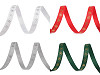 Weihnachten Ripsband Schneeflocken, Breite 10 mm