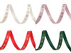 Christmas grosgrain ribbon snowflakes width 10 mm