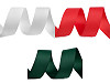 Grosgrain ripsz szalag karácsonyi színekben széles 25 mm