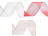 Cinta de organza con Lurex, ancho 40 mm