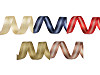 Atlasband mit Lurex beidseitig, Breite 25 mm
