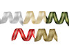 Atlasband mit Lurex beidseitig, Breite 25 mm