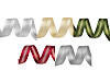 Satin ribbon with lurex, double-sided, width 25 mm