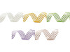 Satin ribbon with organza, width 25 mm