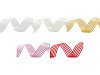 Nastro di raso, con organza, larghezza: 25 mm