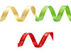 Satin ribbon width 15 mm, bows and hearts