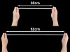 Bande de tresse élastique pour lingerie, largeur 5 mm