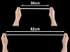 Bande de tresse élastique pour lingerie, largeur 8 mm