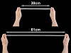 Bande de tresse élastique pour lingerie, largeur 9 mm