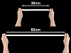 Bande de tresse élastique pour lingerie, largeur 18 mm