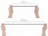 Bande de tresse élastique pour lingerie, largeur 5 mm