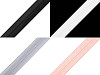 Fold Over Elastic Trim, glossy, width 20 mm