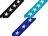 Elastico con stampa, motivo: stelle, larghezza: 20 mm