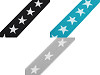 Elastico con stampa, motivo: stelle, larghezza: 20 mm