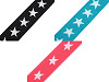 Elastico con stampa, motivo: stelle, larghezza: 20 mm
