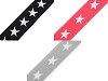 Cinta elástica estampada, ancho 20 mm Estrellas