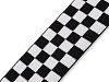 Soft Elastic width 40 mm checkered / chessboard