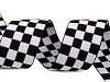 Soft Elastic width 40 mm checkered / chessboard