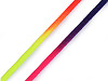 Cordón elástico redondo suave, arco iris Ø3 mm 
