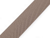 Elastic with twill pattern for belts and suspenders, width 40 mm