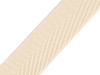 Elastico con disegno spigato, per cinture e bretelle, larghezza: 40 mm