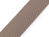 Elastico con disegno spigato, per cinture e bretelle, larghezza: 40 mm