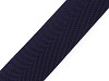 Elastico con disegno spigato, per cinture e bretelle, larghezza: 40 mm