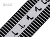 Soft Elastic, width 60 mm, music notes