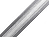 Smooth Double-sided Webbing Strap with Lurex width 40 mm