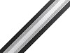 Smooth Double-sided Webbing Strap with Lurex width 40 mm