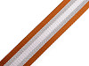 Smooth Double-sided Webbing Strap with Lurex width 40 mm