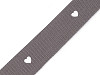 Fettuccia/Strap, motivo: cuore, larghezza: 38 mm 