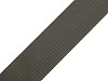 Smooth Double-sided Webbing Strap with Shine, width 50 mm