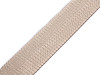 Smooth Double-sided Webbing Strap with Shine, width 38 mm