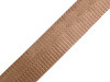 Smooth Double-sided Webbing Strap with Shine, width 38 mm