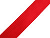 Smooth Double-sided Webbing Strap with Shine, width 38 mm