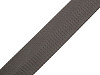 Smooth Double-sided Webbing Strap with Shine, width 38 mm