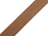 Smooth Double-sided Webbing Strap with shine, width 25 mm