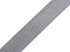 Smooth Double-sided Webbing Strap with shine, width 25 mm