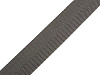 Smooth Double-sided Webbing Strap with shine, width 25 mm