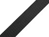 Smooth Double-sided Webbing Strap with shine, width 25 mm