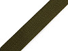 Smooth Double-sided Webbing Strap with shine, width 25 mm