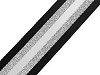 Smooth Double-sided Webbing Strap with Lurex width 50 mm